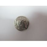 An Alexander The Great (336-323 BC) Silver Drachm. Very strong portrait.