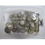 Three Pounds Thirty Seven and a Half Pence, (total face value) of pre 1947 silver coins. A further