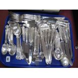 A Quantity of Sheffield Made Kings Pattern Cutlery:- One Tray