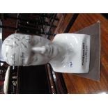 A Large Modern Phrenology Head, printed L. N. Fowler, height 43cm.