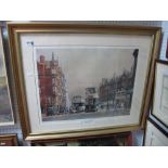 A Peter Owen Jones Limited Edition Colour Print, 'Coles Corner', 250 of 500, 40 x 53cm, signed P .O.