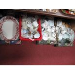 Mixed Pottery, Denby dinnerwares, dishes, etc:- Four Boxes