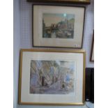 After James Priddy Aquatint, 'Whitby Harbour', graphite signed artist proof, Warwick Galleries blind