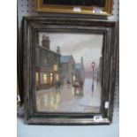 Steven Scholes Oil on Board, The Chimney Sweep, 29 x 24cm, signed lower right.