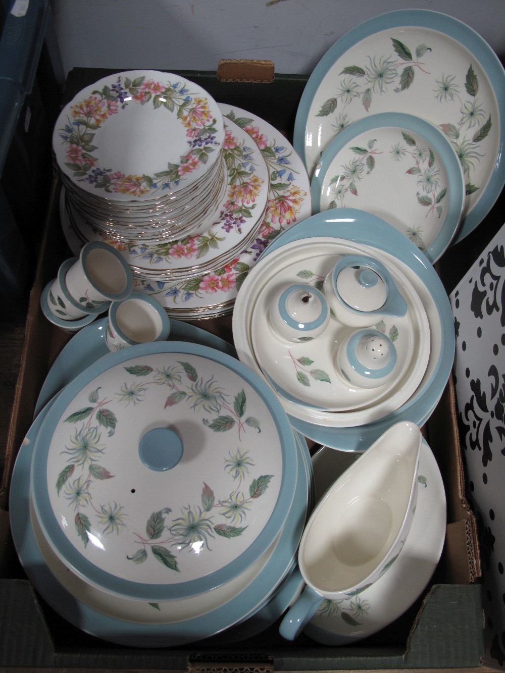 Wedgwood 'Penshurst', Paragon 'Country Lane' Table Ware:- One Box