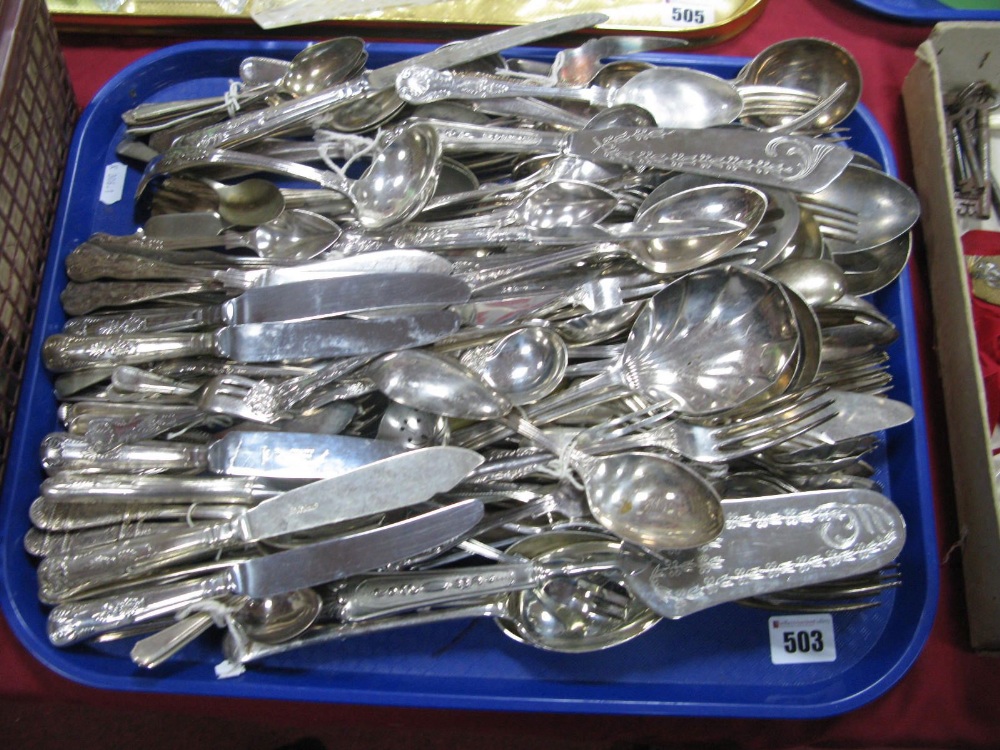 Loose Electroplated Cutlery:- One Tray