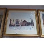 A Peter Owen Jones Limited Edition Colour Print, 'Walkley Winter', 35 of 500, 40 x 53cm, signed P .