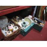 Plates, vases, model ducks, other ceramics:- Three Boxes