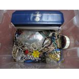 A Mixed Lot of Assorted Costume Jewellery, including beads, bangles, etc:- One Box