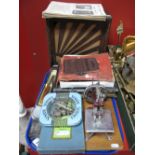 A Child's Sewing Machine, E.P.B.M pin dish, Acme and Dowler whistles, Senior Service advertising