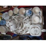 Meakin 1920's Teaware, of thirty-one pieces, Doulton Victoria beakers, etc:- One Tray