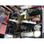 Accurist, Infinite, Citizen, Casio and Other Assorted Wristwatches:- One Tray