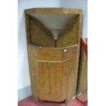 A 1930's-40's Freestanding Corner Speaker, in the Art Deco fashion, applied label reads 'Voigt