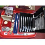 Firth Stainless "Safari" Fish Knives and Forks, ladies and gent's wristwatches, etc.