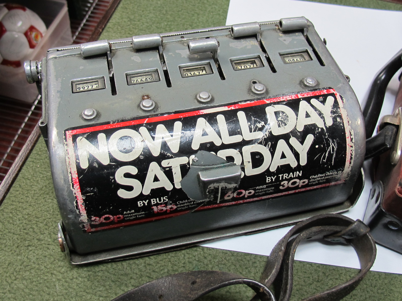 Two 1950's Bus Tickets Machines, a ticket punch, bus tickets among associated items. - Image 3 of 6