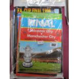 F. A Cup Final Programmes, 1969, 71, 72, 74, 81, replay, 82, 84, 86, 89, 96. (10)