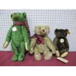 Three Modern Steiff Teddy Bears, including 1920 Classic Teddy Bear, 1908 Replica Teddy Bear, 2012