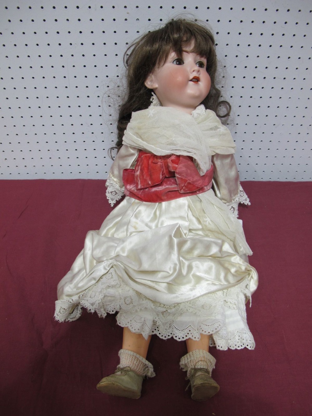 An Early XX Century Bisque Headed Doll by Armand Marseilles of Germany, head stamped 390 A8 M. Fixed