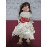 An Early XX Century Bisque Headed Doll by Armand Marseilles of Germany, head stamped 390 A8 M. Fixed