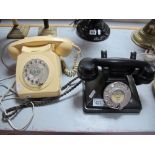 A Black Anvil Telephone, No. 2638, raised cradle for receiver which is stamped GPO H36 234 No.