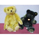 Two Modern Steiff Teddy Bears, Petsy Bear and Classic 1909 Bear, (jointed).