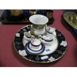 A Coalport 'Titania' Miniature Tea for One, Campana lion, plate.