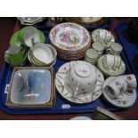 A Copenhagen Dish, 12cm square, Minton, Doulton and other ceramics:- One Tray