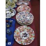 A Quantity of XIX Century English Imari Plates, soups, etc.