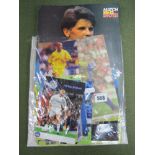 Leeds United Action Photos, including Kewell, McCormack, Martyn, Batty, Day, Wijnhard, autographs on