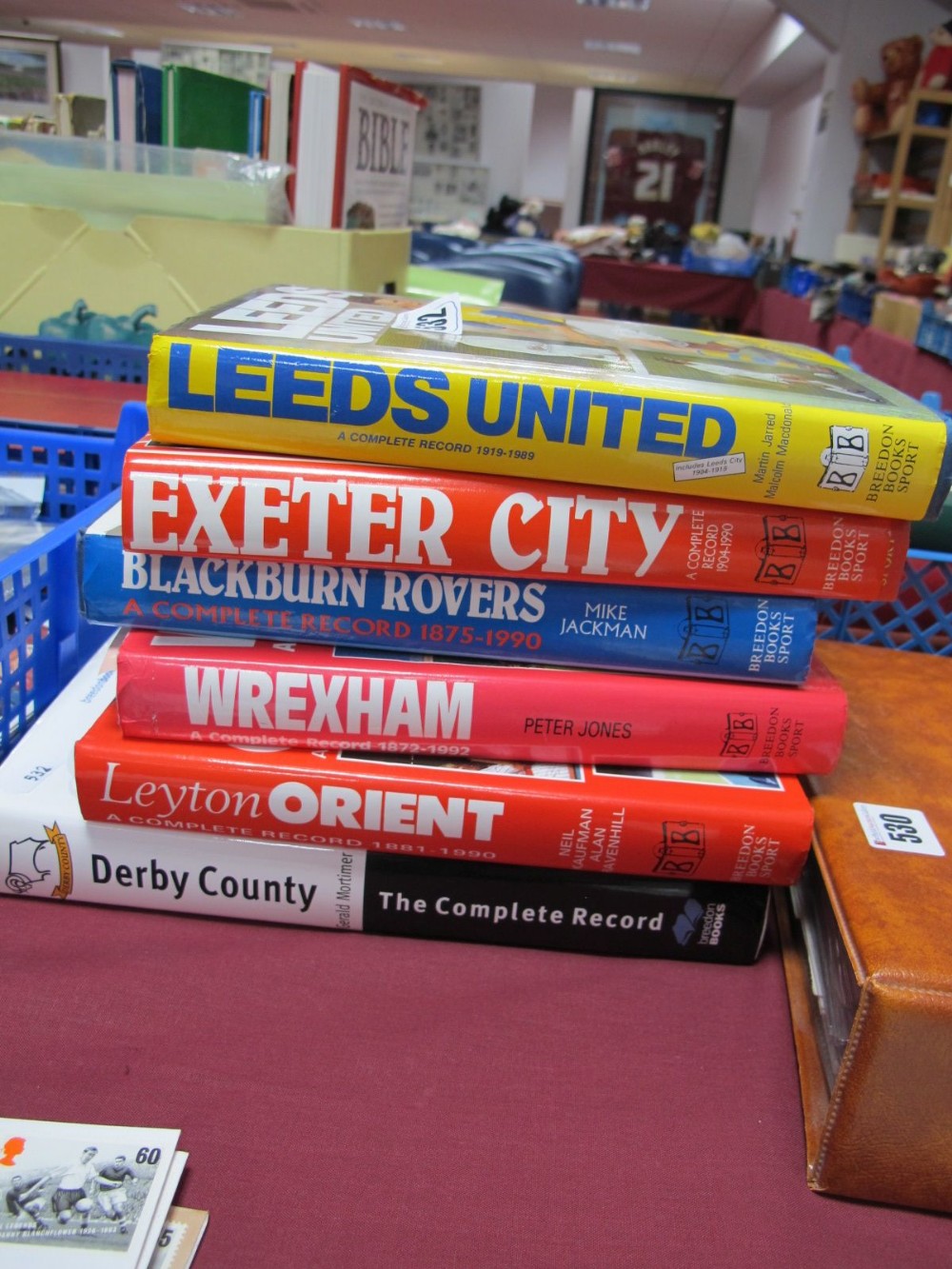 Breedon Books- Leeds United, Blackburn Rovers, Derby County, Exeter City, Leyton Orient, Wrexham. (