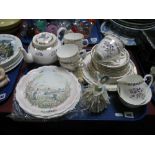 A Royal Grafton China Tea Service, twenty-one pieces including teapot; three Royal Doulton 'Wind