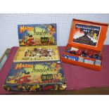 A Set of Mazda Disney Fantasia Lights, boxed, and a BGL toy theatre floodlight set, boxed.