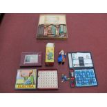 Six Mid XX Century Games and Toys, including Knapp Electric Questioner 'Port Chester N.Y. Chalet