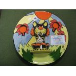 A Lorna Bailey Charger, in the Ratcatcher design, limited edition 32/50, released October 2004, with