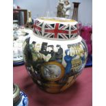 A Moorcroft Pottery Ginger Jar and Cover, in the Bullnose Morris design by Paul Hilditch, shape