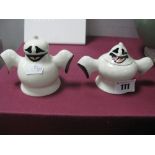 Lorna Bailey Pottery Spook Salt and Pepper Pots.