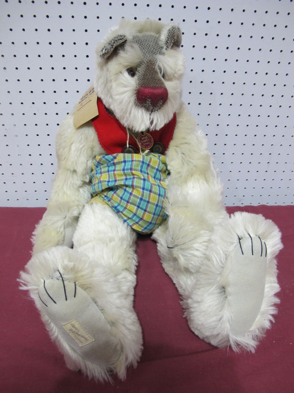 A Modern Teddy Bear by Deans Rag Book, circa 2003, Matthew designed by Janet Clark and certified