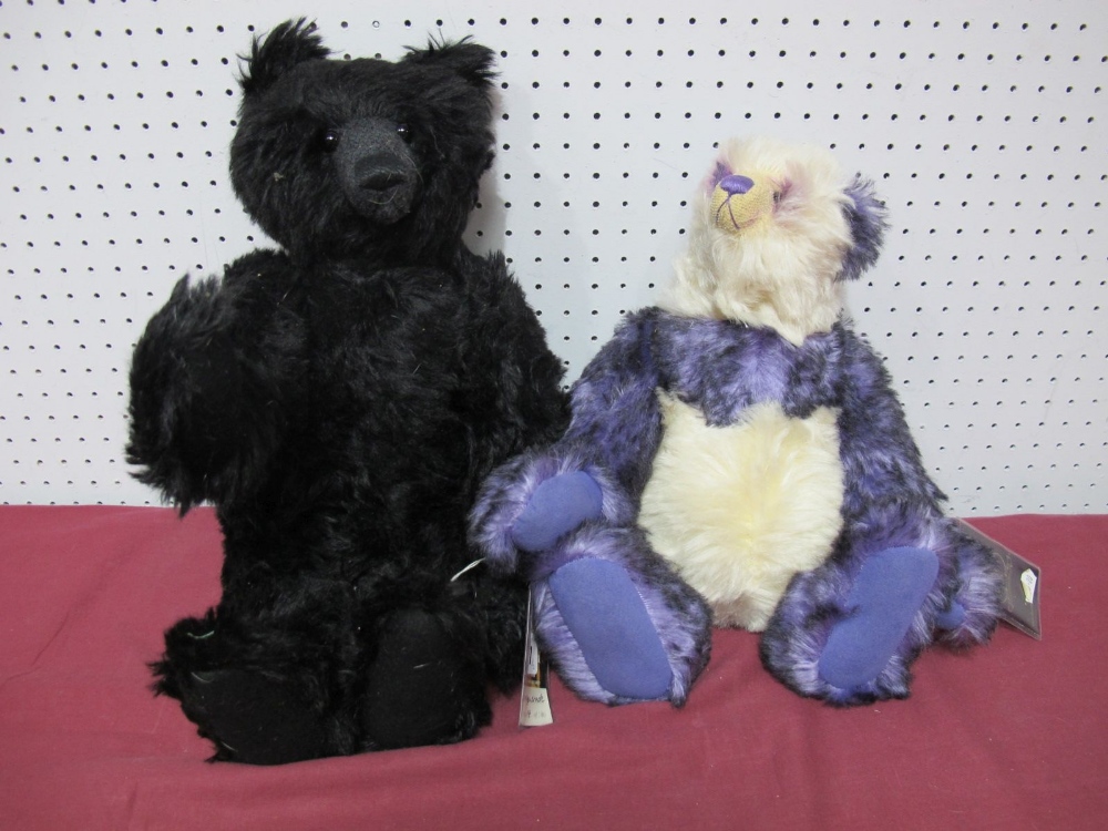 Two Modern Teddy Bears by The Cotswold Bear Co, Shanghai, No. 35 of 100, Masquerade, No. 14 of 100.