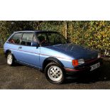 1985 Ford Fiesta XR2 (C769 XBU) 1.6 Petrol, 3-Door Hatchback, in Paris Blue Metallic with Half-