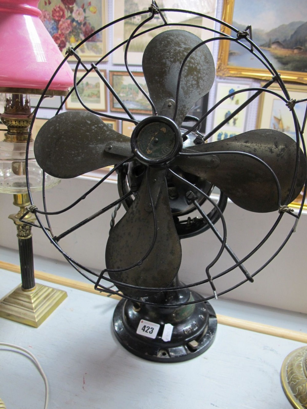 A Circa 1920's 'Orbit' Traversing Fan Co. Ltd Electric Fan, by Veritas Ltd.