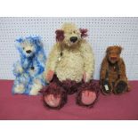 Three Modern Teddy Bears by Deans Rag Book Company, including Atlantis No. 61 of 1000, Karina No.
