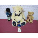 Three Modern Teddy Bears and Golly by Merrythought, including Cheeky in the Beat No. 311 of 500,