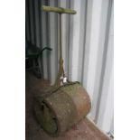 A Victorian Cast Iron Garden Roller, indistinct maker.