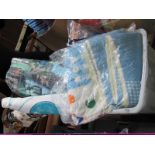 A Quantity of Children's Nursery Fabrics, in pieces and rolls; plus 'Lorry' quilted fabric and