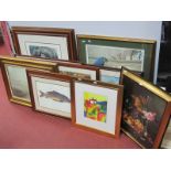 A Collection of Coloured Prints, including landscapes, still life's, animal studies, etc.