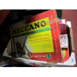 Meccano Outfit No. 5, Scrabble, Ludo, Monopoly, etc:- One Box