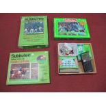 A Quantity of Subbuteo Table Soccer, including three boxed Club Editions, cloth pitches, goals,