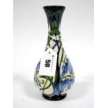 A Moorcroft Pottery Vase, of baluster form, painted in the Otley Bluebell pattern, designed by