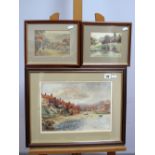JOHN GUTTRIDGE SYKES (Sheffield Artist, 1866-1941) Wigtwizle, Yorks, watercolour, signed lower left,