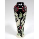 A Moorcroft Pottery Vase, of inverted baluster form, painted in the Talwin pattern, designed by